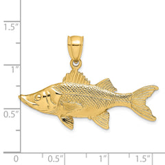 14K 3-D Tarpon Fish Charm