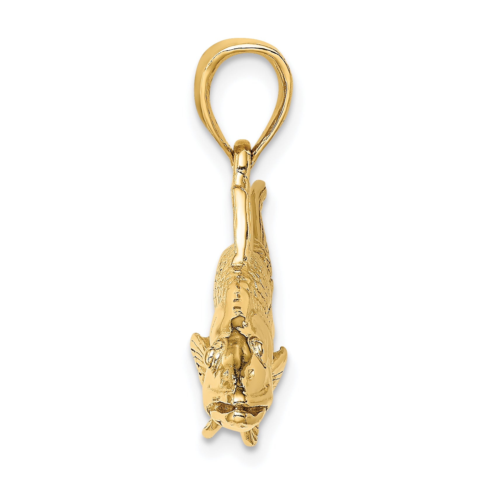 14K 3-D Snook Fish Charm Secondary image