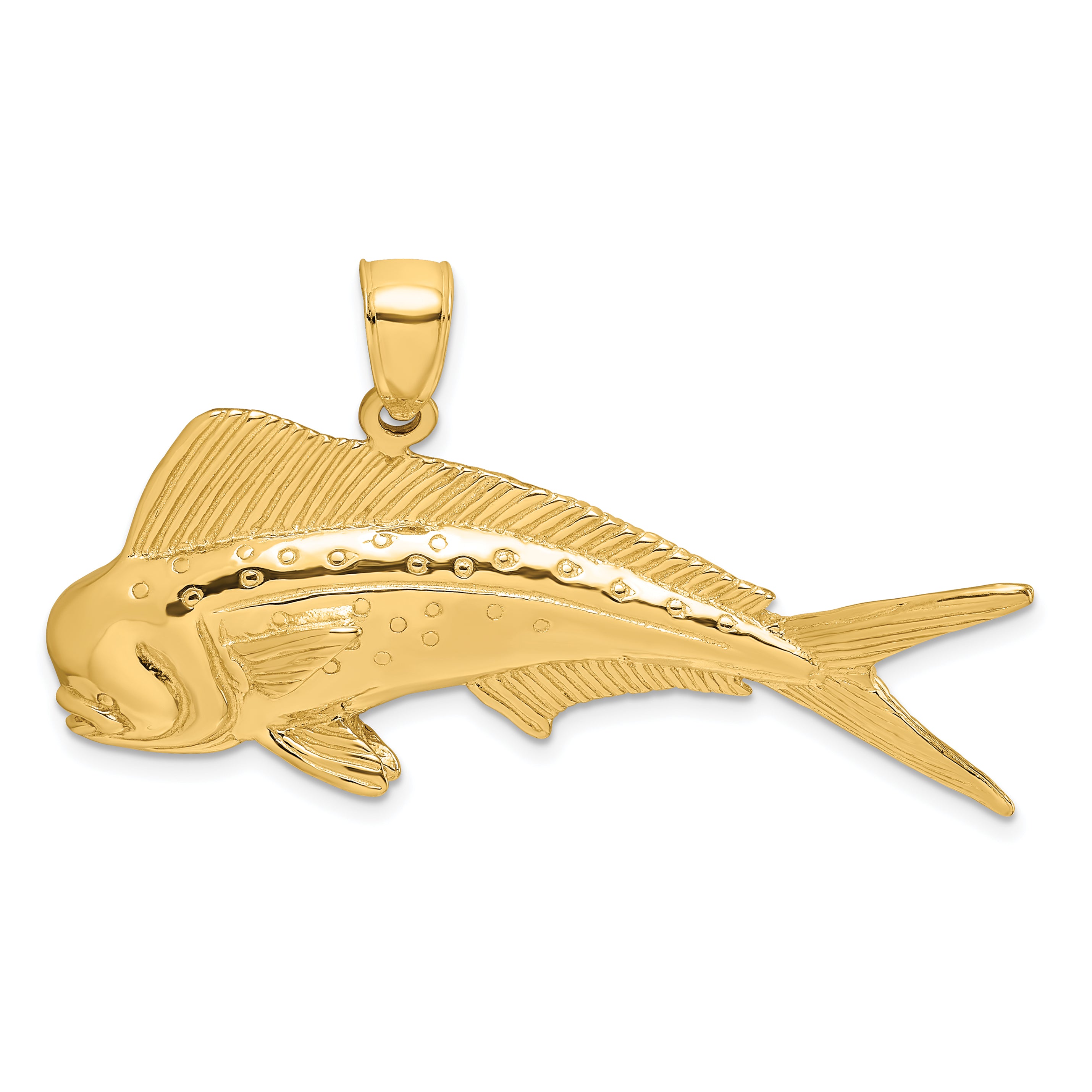 14K 2-D Male Dorado (Mahi-Mahi) Charm Main image