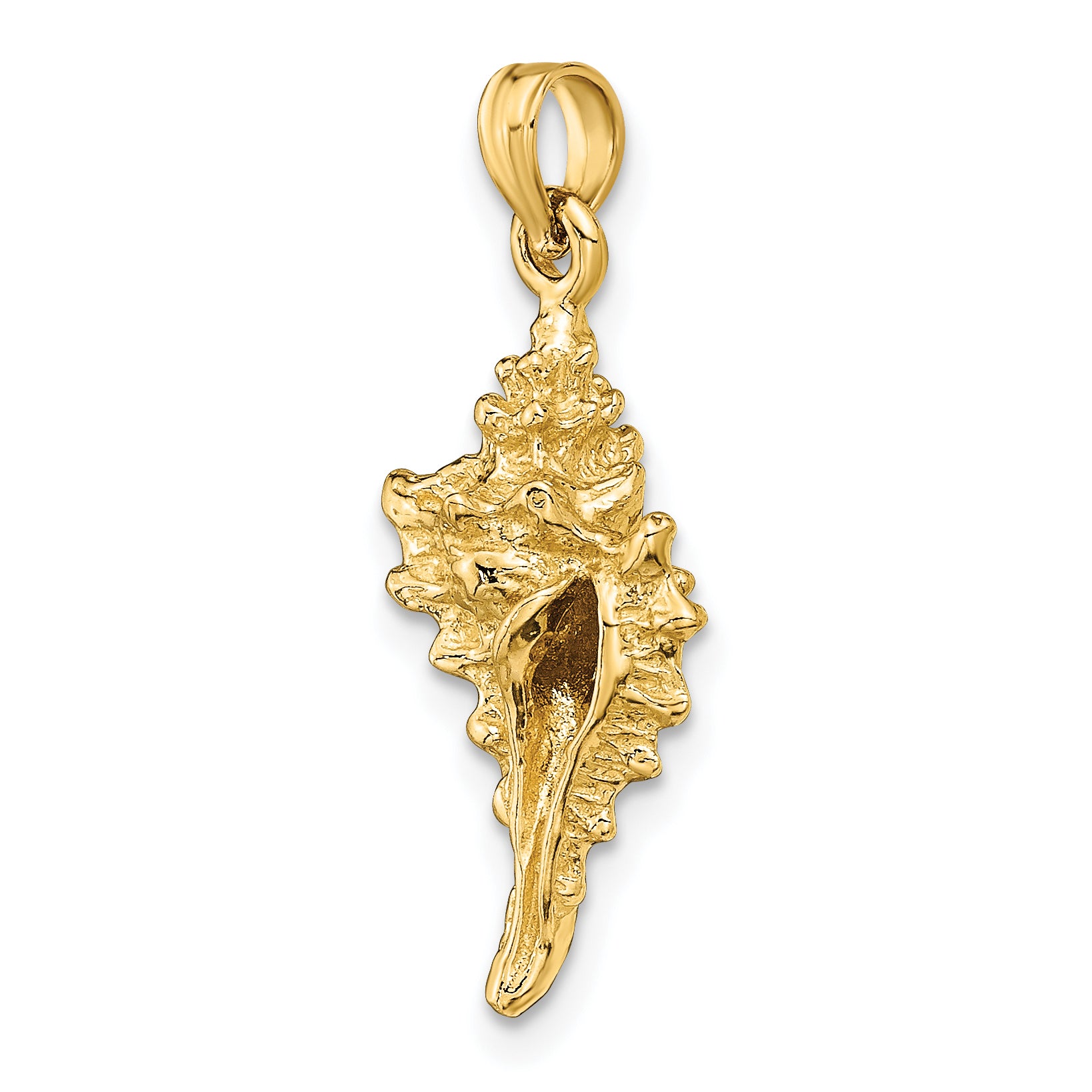 14K 3-D Conch Shell Charm