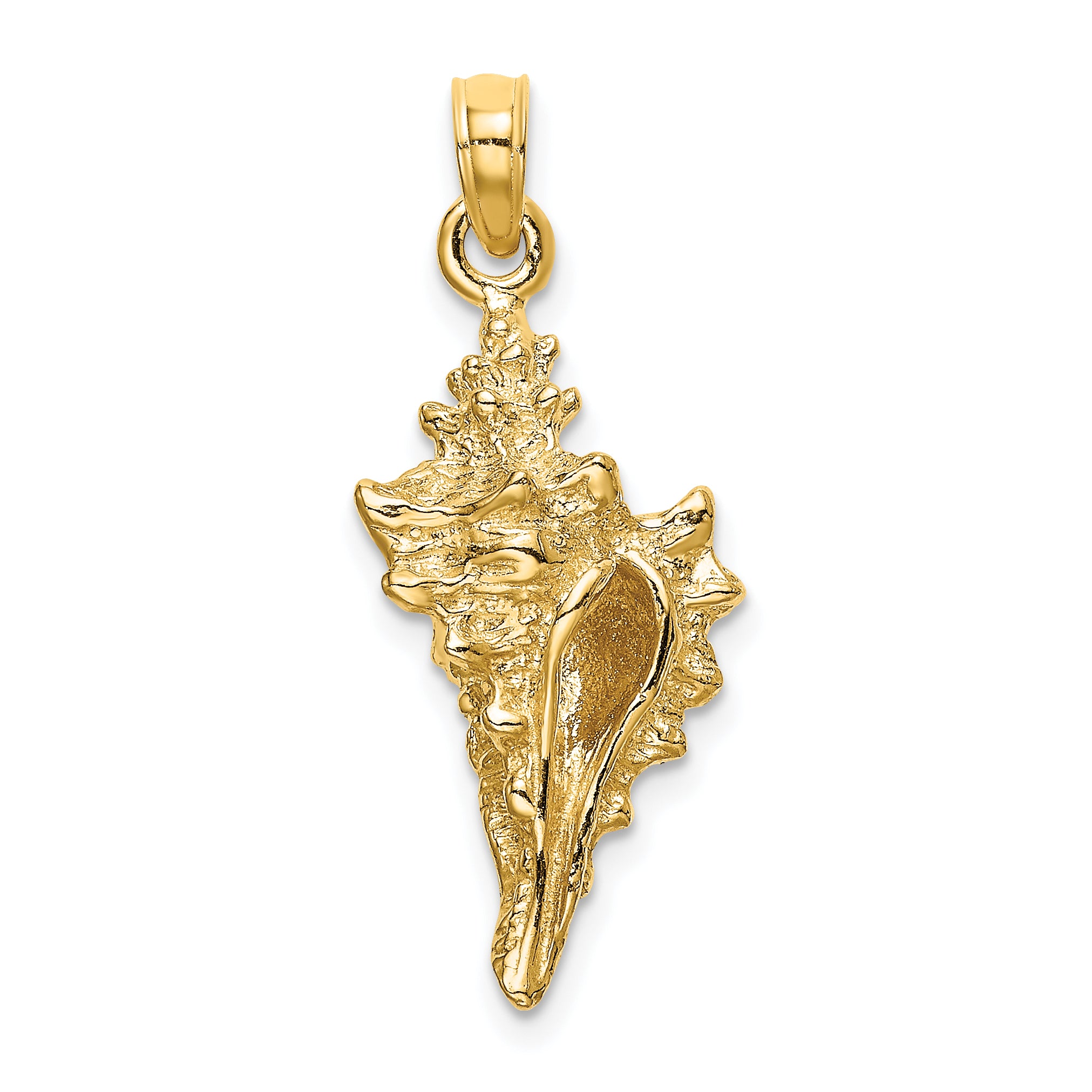 14K 3-D Conch Shell Charm Main image