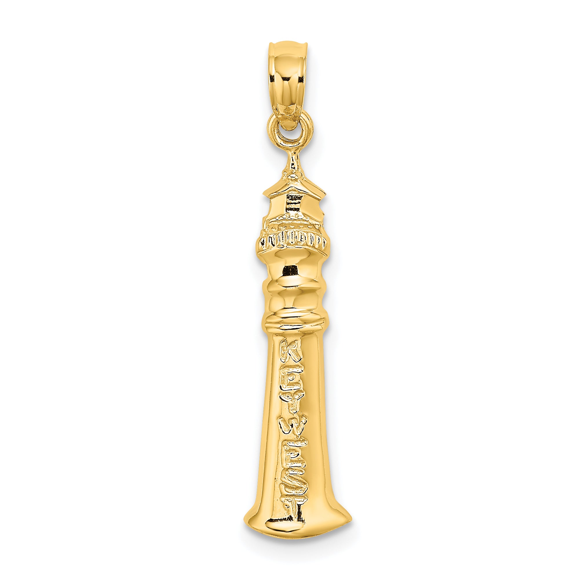14K 2-D KEY WEST Lighthouse Charm Main image