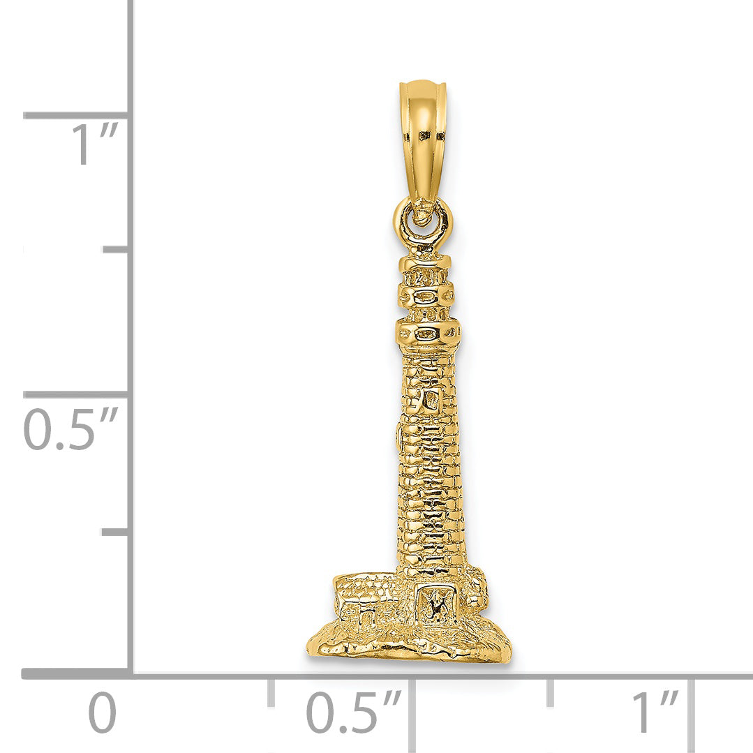 14K 3D Cape May, NJ Lighthouse Charm