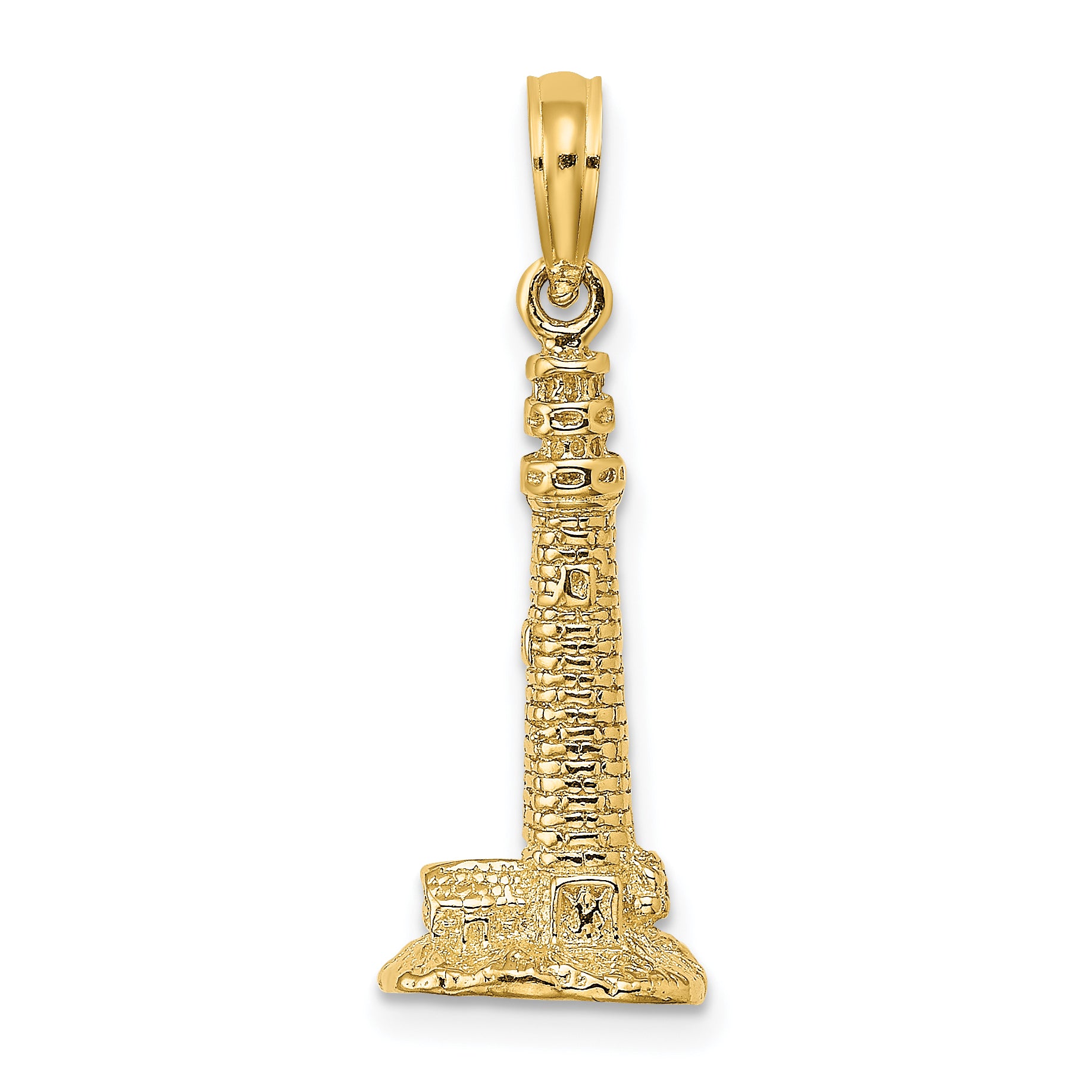14K 3D Cape May, NJ Lighthouse Charm Main image