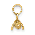 14K 3-D Polished Mini Manatee Charm