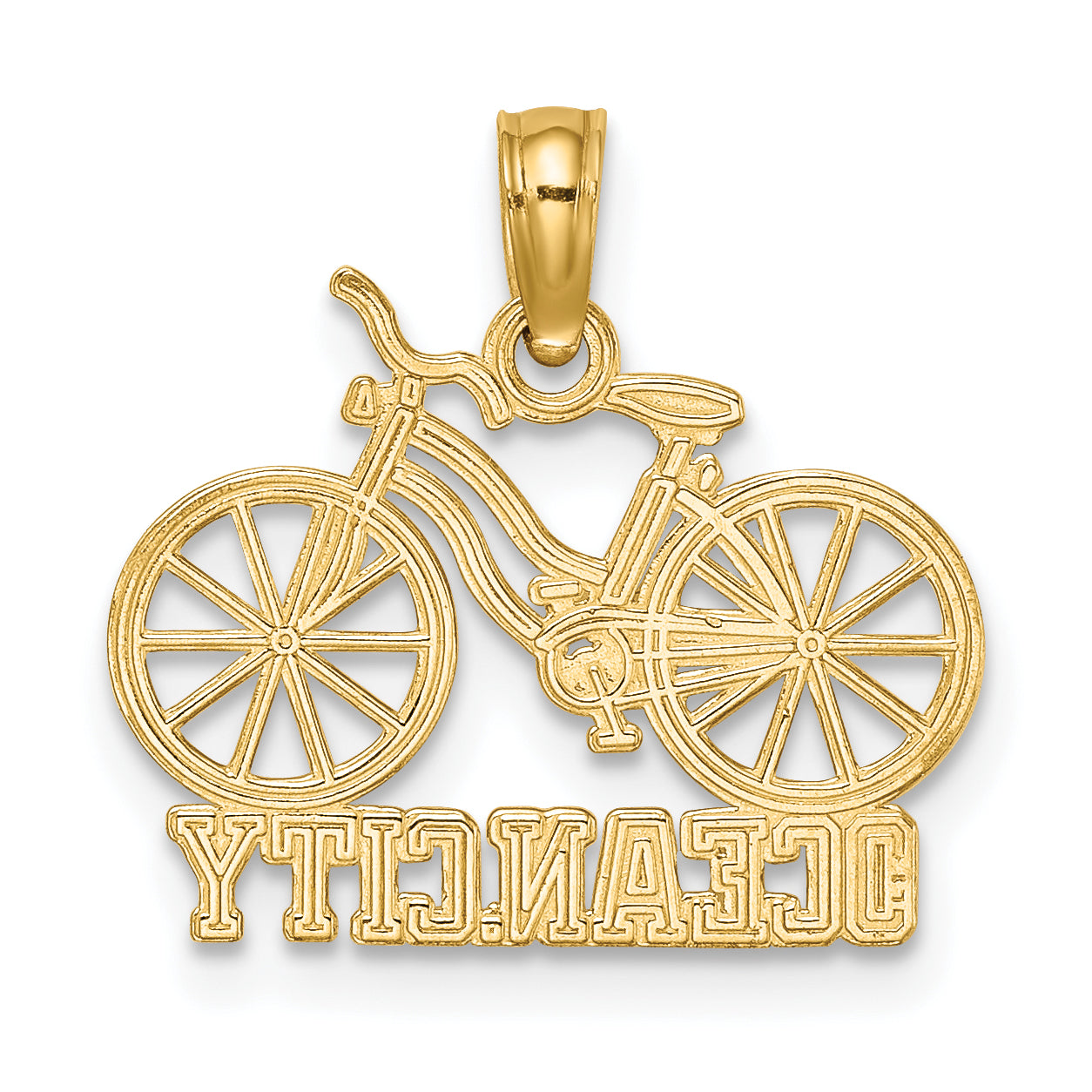 14K OCEAN CITY Bicycle Charm
