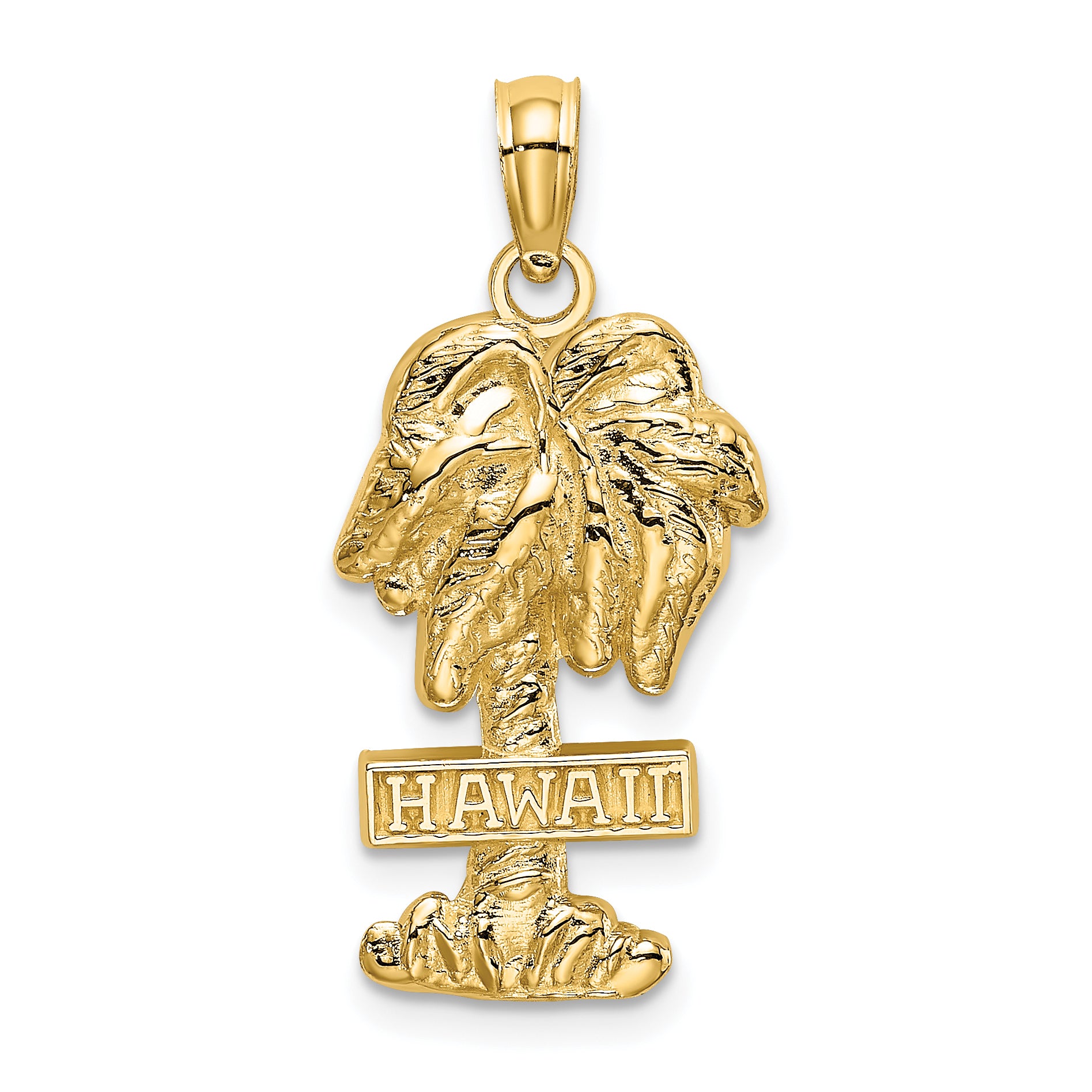 14K HAWAII Palm Tree Charm Main image