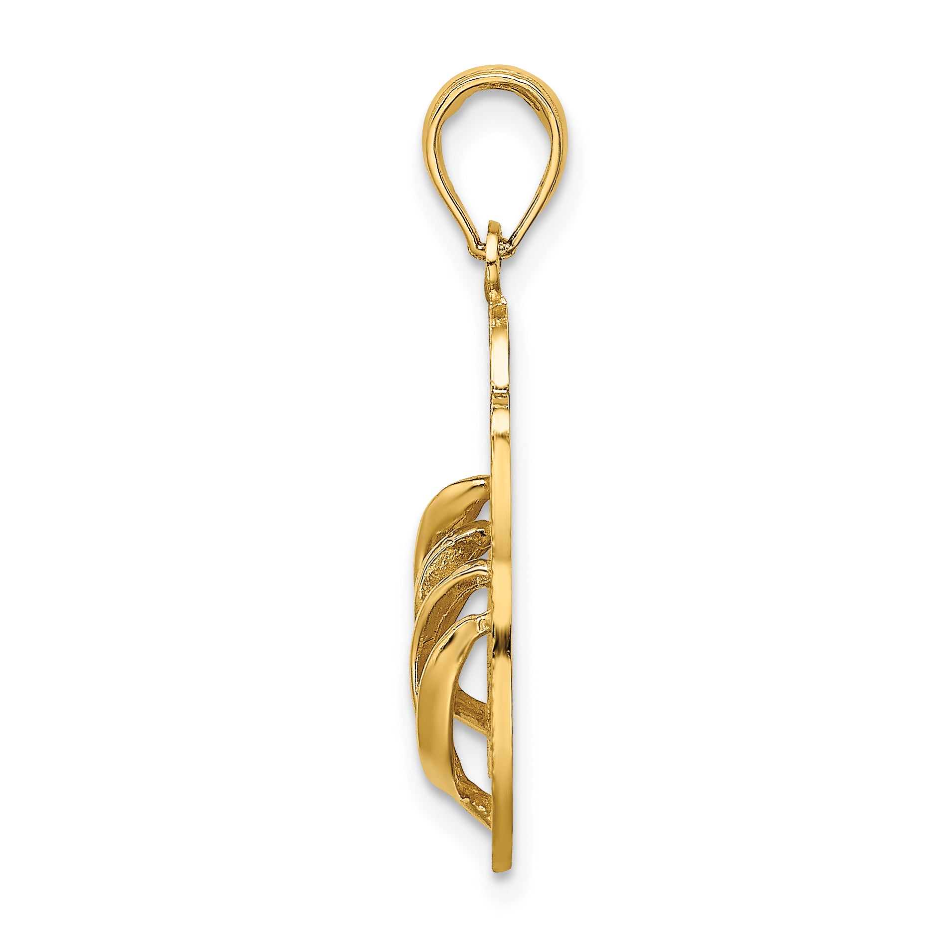 14K Large SAN DIEGO Double Flip-Flop Charm Secondary image