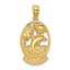 14K TURKS AND CAICOS w/Dolphin Sunset Scene Charm