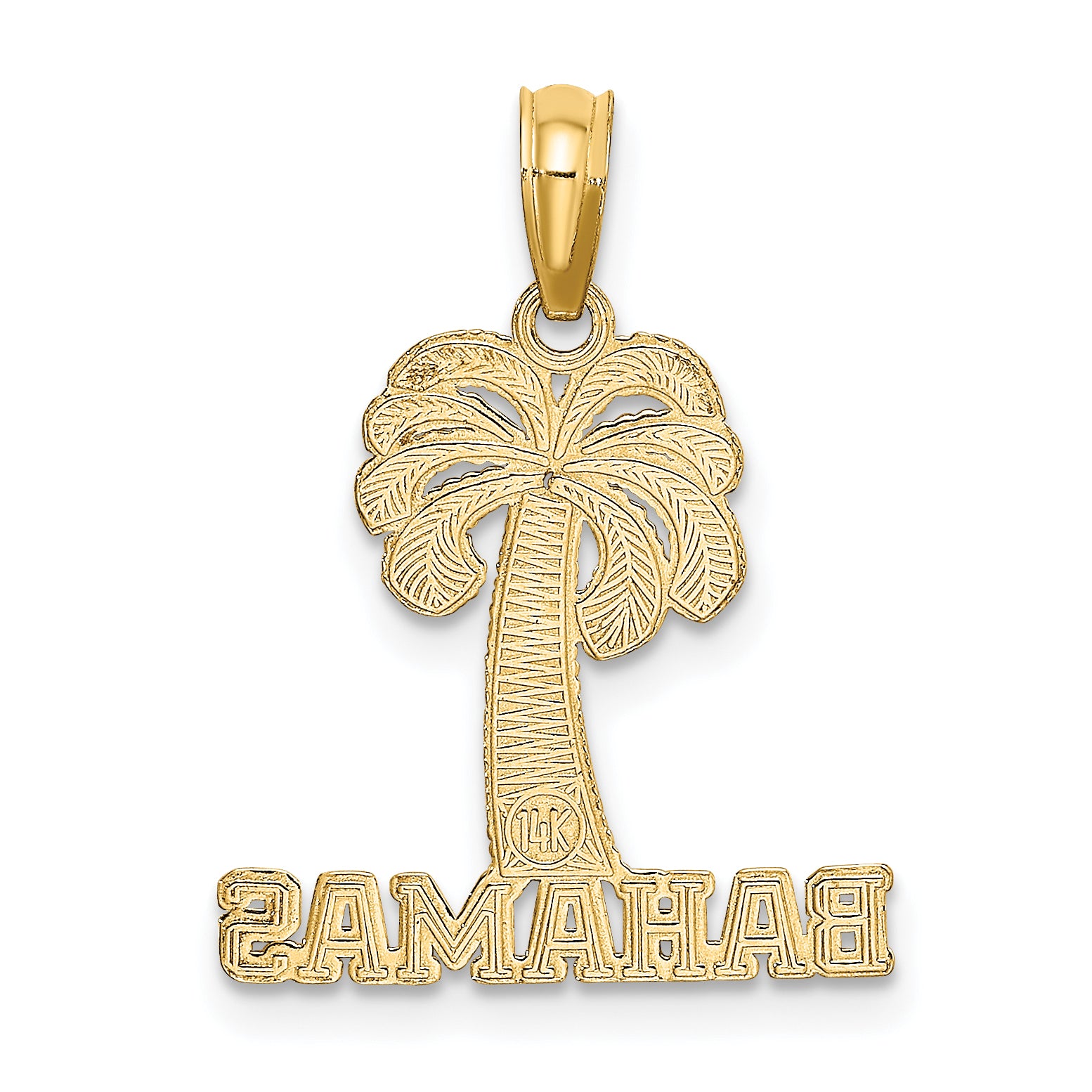 14K BAHAMAS Palm Tree Charm