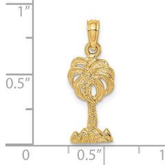 14K 2-D Palm Tree Charm