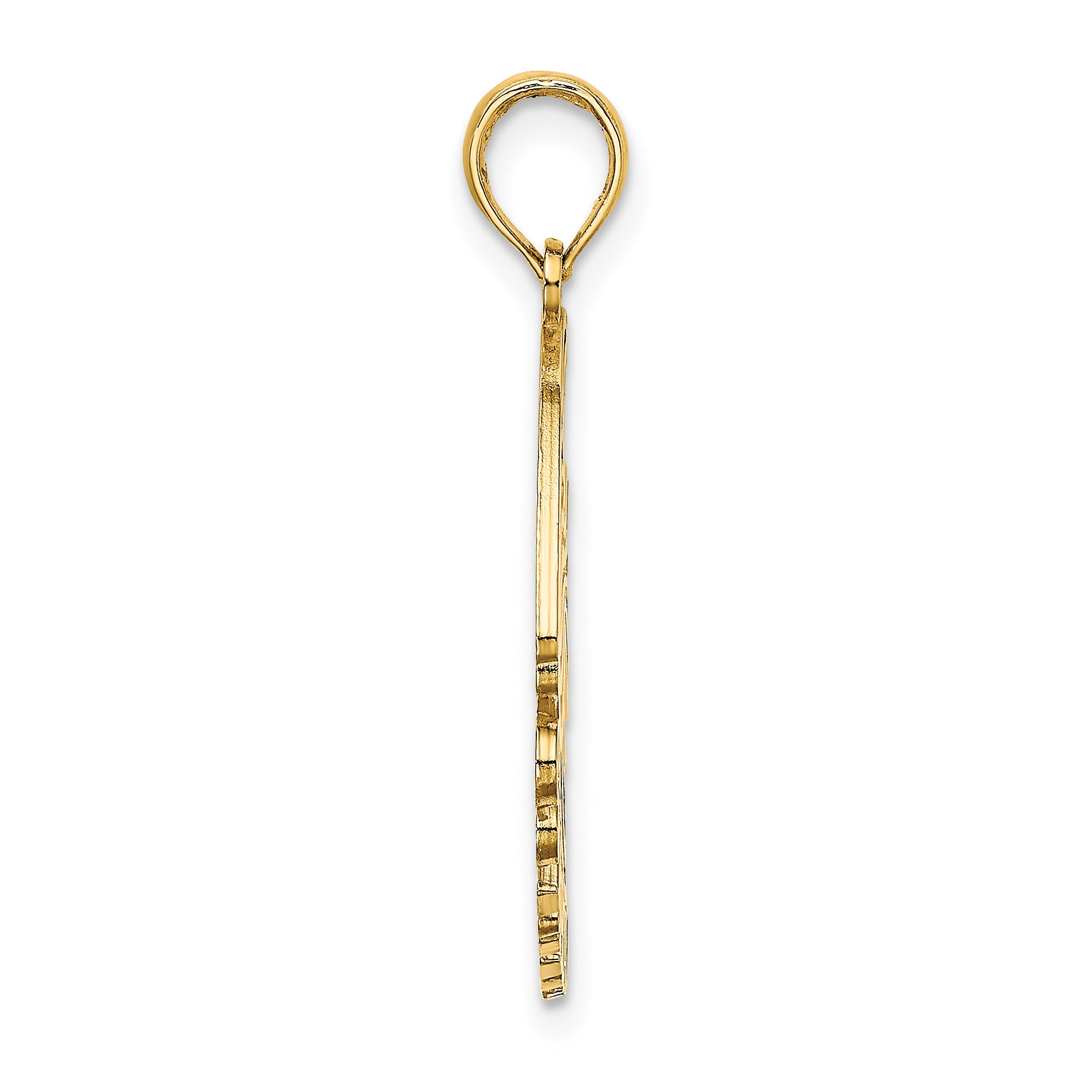 14K Polished CURACAO Under Angelfish Charm Secondary image
