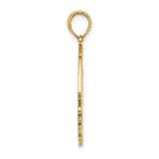 14K Polished CURACAO Under Angelfish Charm