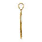 14K ARUBA W/ Dolphin Sunset In Frame Charm