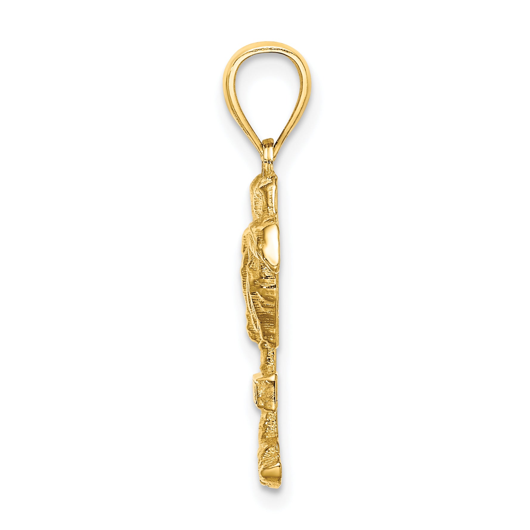 14K 2-D CURACAO On Palm Tree Charm Secondary image
