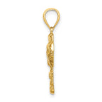 14K 2-D CURACAO On Palm Tree Charm
