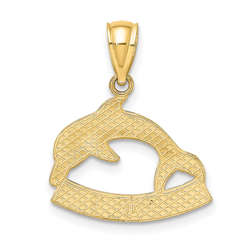 14K KEY WEST Dolphin Charm