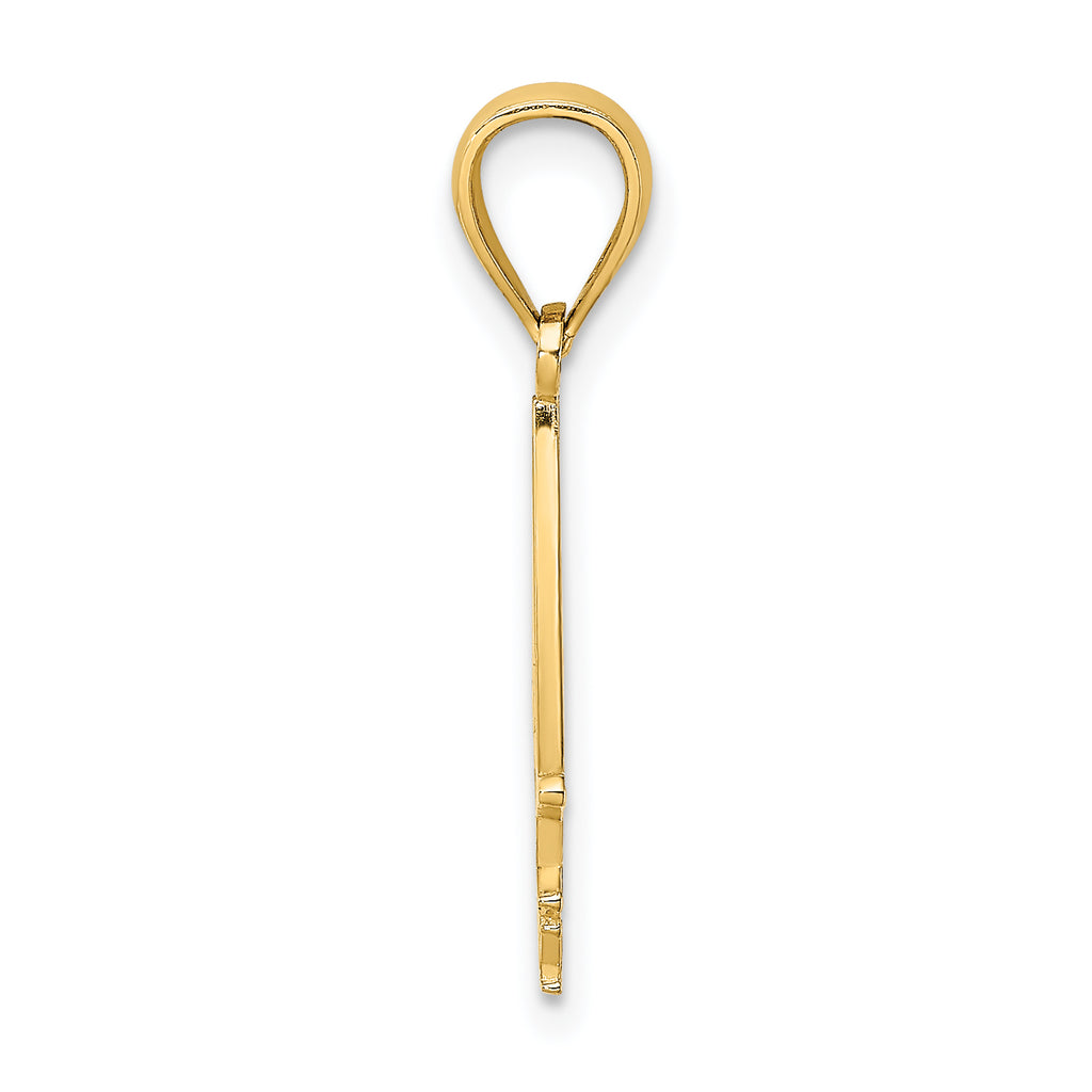 14K I HEART CAPE MAY w/ Cut-Out Boat Charm