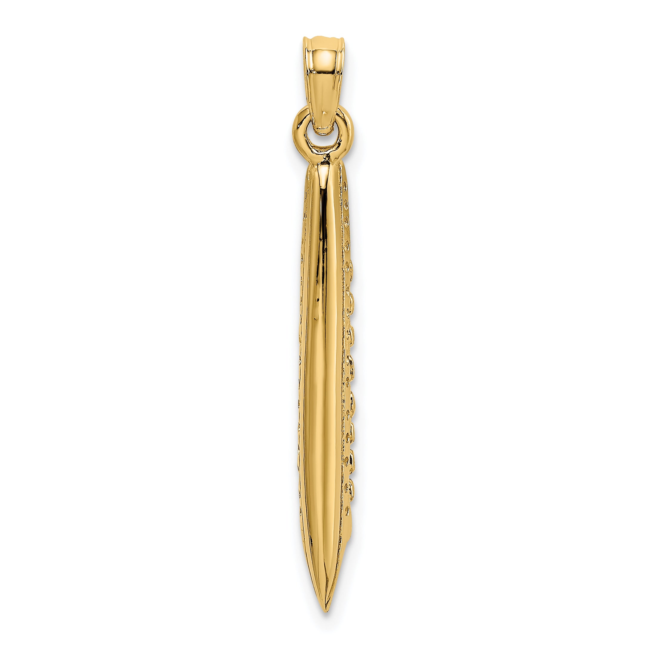 14K 3-D Polished Cruise Ship Charm Secondary image