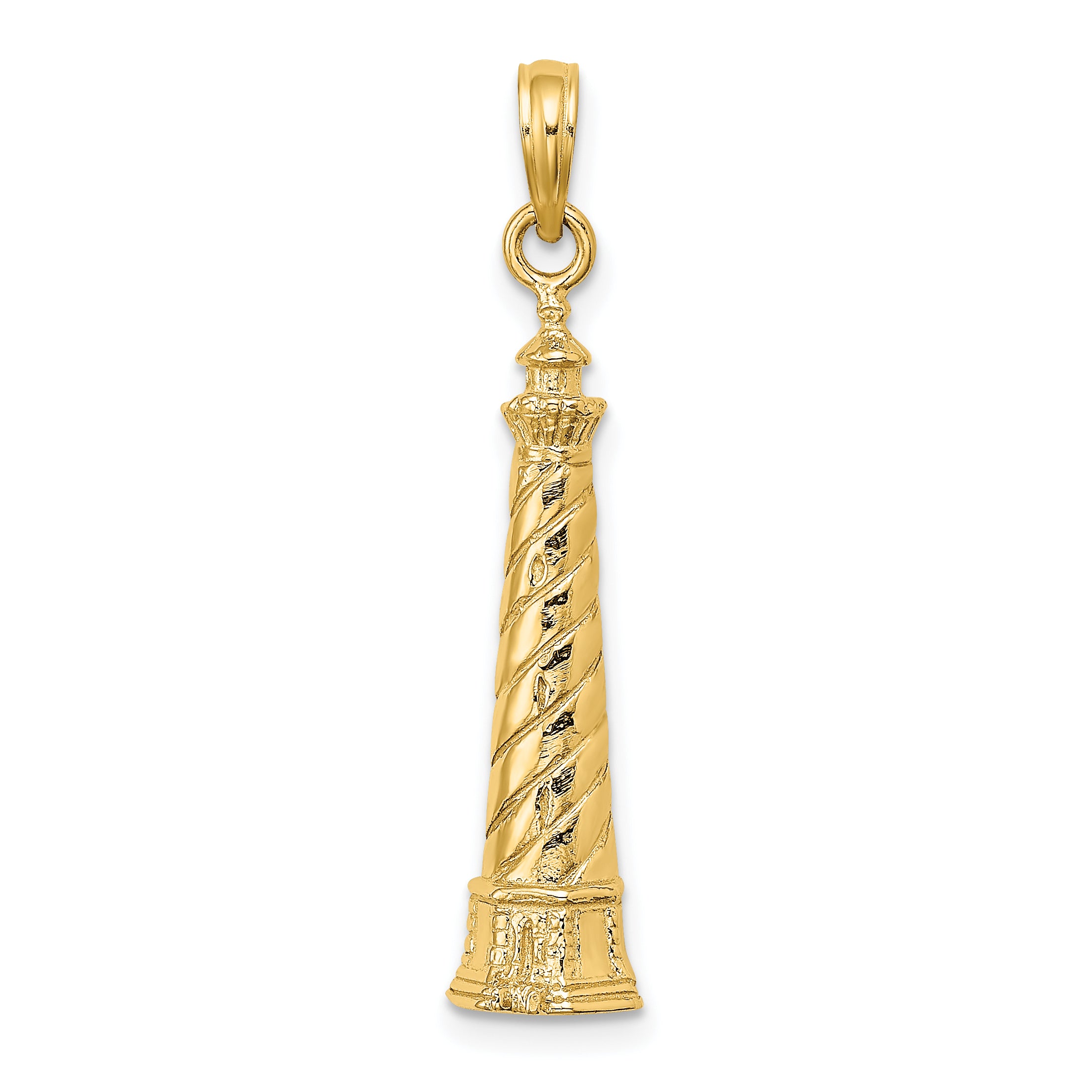 14K 2-D Cape Hatteras Lighthouse Charm Main image