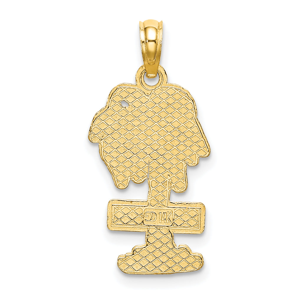 14K SAN DIEGO Palm Tree Charm