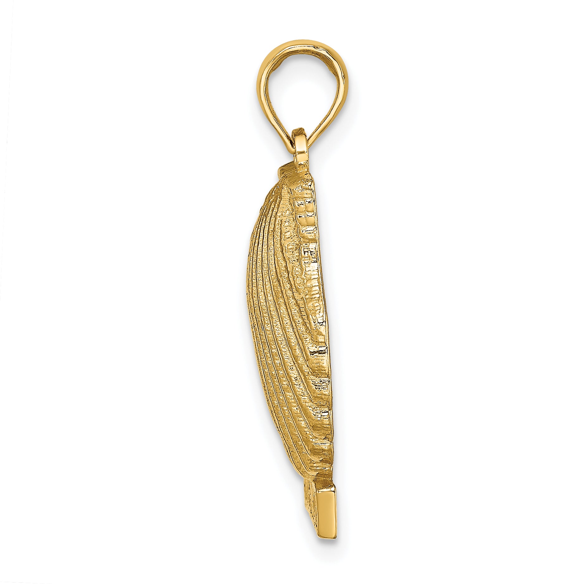 14K OCEAN CITY Scallop Shell Charm Secondary image