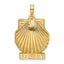 14K OCEAN CITY Scallop Shell Charm