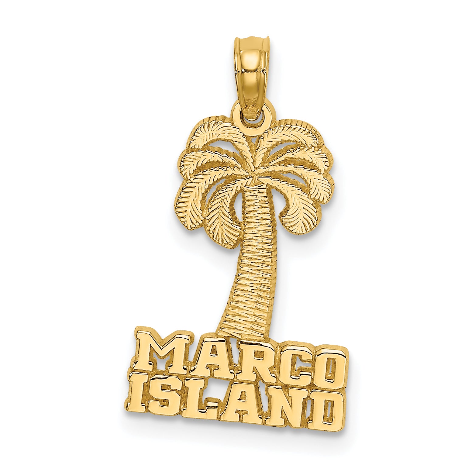 14K MARCO ISLAND Palm Tree Charm Main image