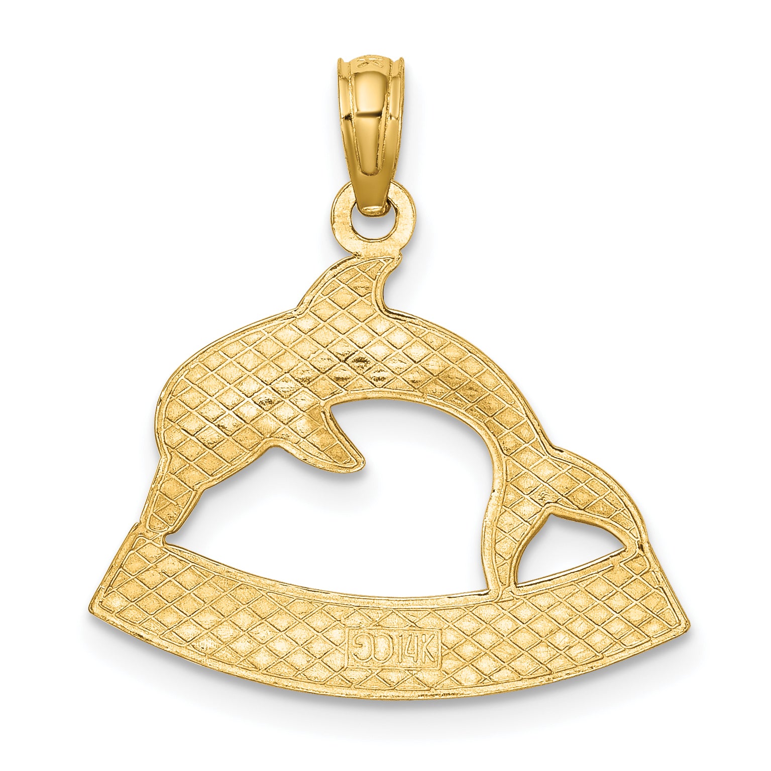 14K OCEAN CITY Dolphin Charm