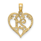 14K 21 In Heart Charm