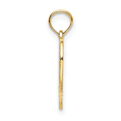 14K 25 In Heart Charm