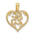 14K Heart Charm