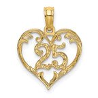 14K Heart Charm