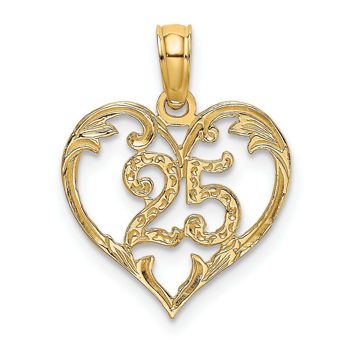 14K Heart Charm