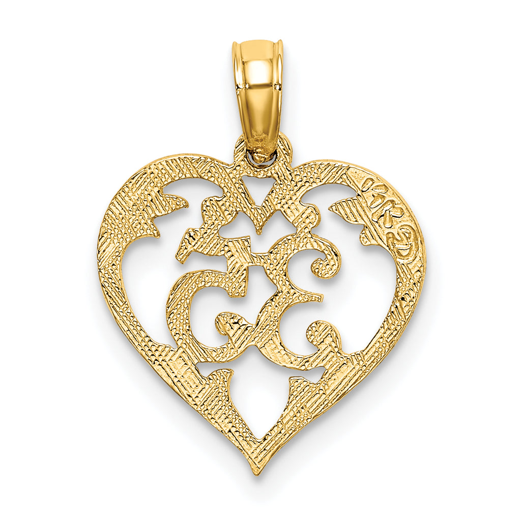 14K 35  In Heart Charm