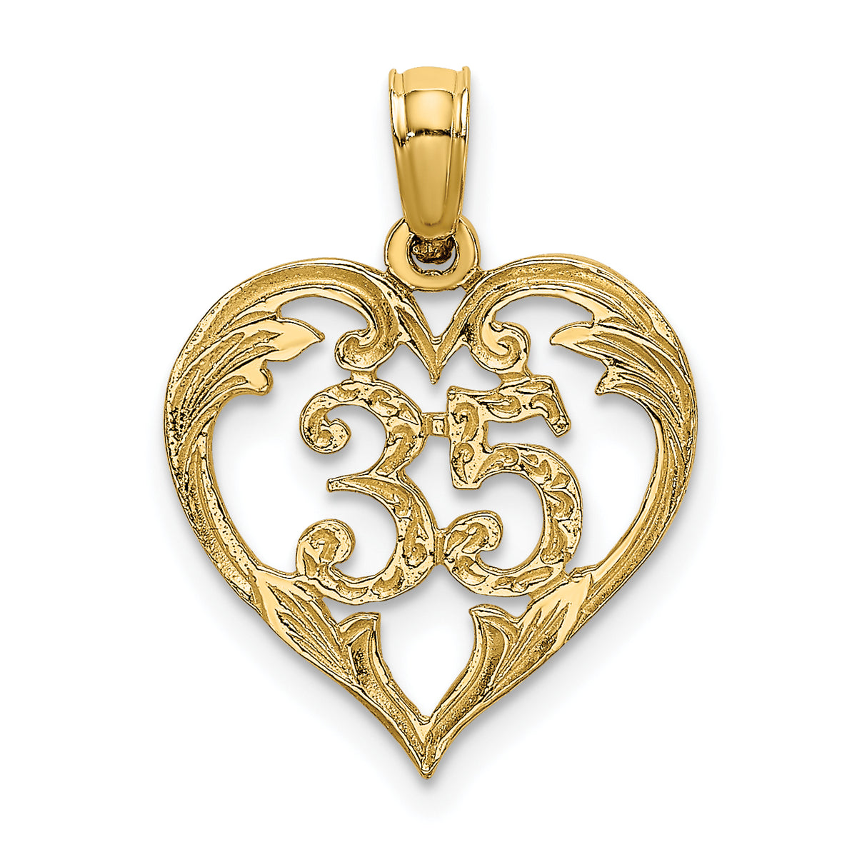 14K 35  In Heart Charm
