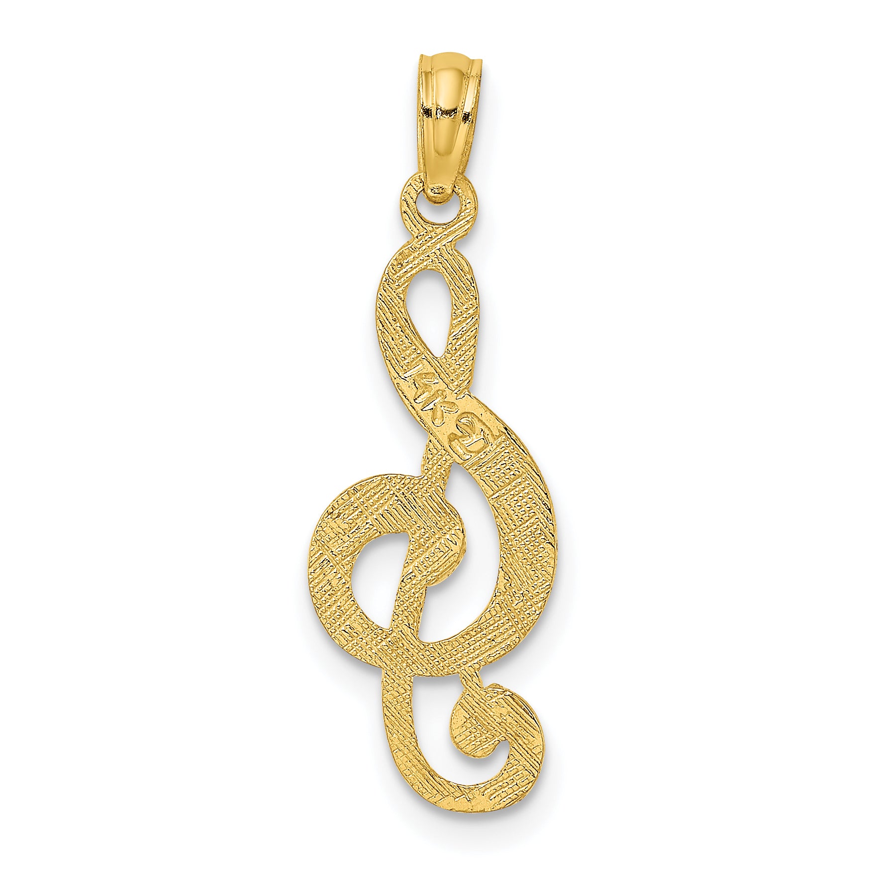 14K Treble Clef Charm