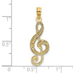 14K Treble Clef Charm