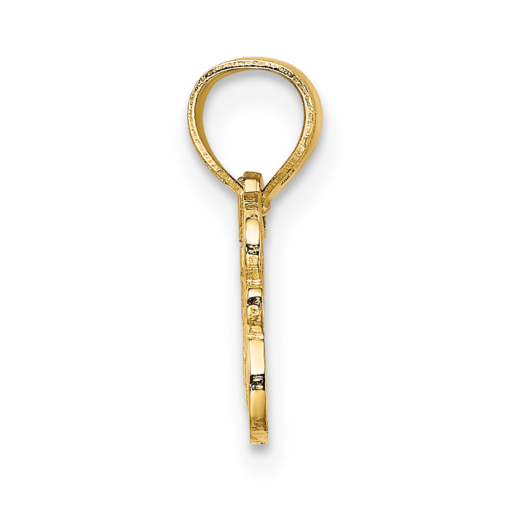 14K LOVE JESUS Script Charm