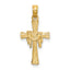 14K Cross w/ Drape Charm