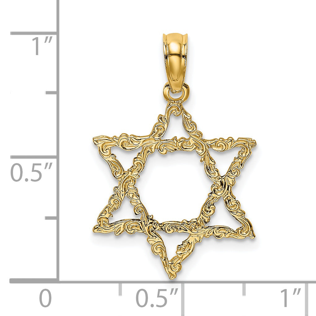 14K Star Of David Charm