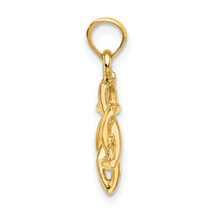 14K Polished Star Of David Charm