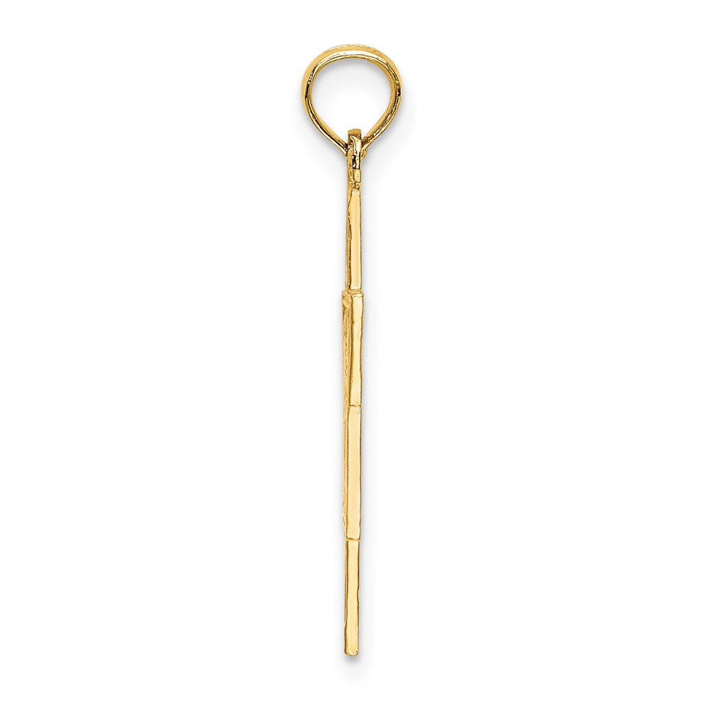 14K Textured Star Of David Charm