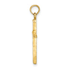 14K D/C with Tapered Ends Cross Charm