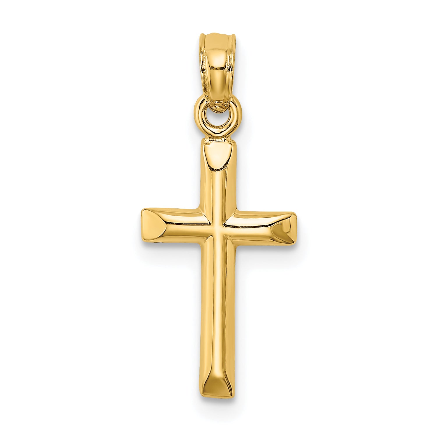 14K Polished Cross Charm Main image