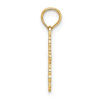 14K Mini Eastern Orthodox Cross Charm