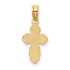 14K Mini Eastern Orthodox Cross Charm