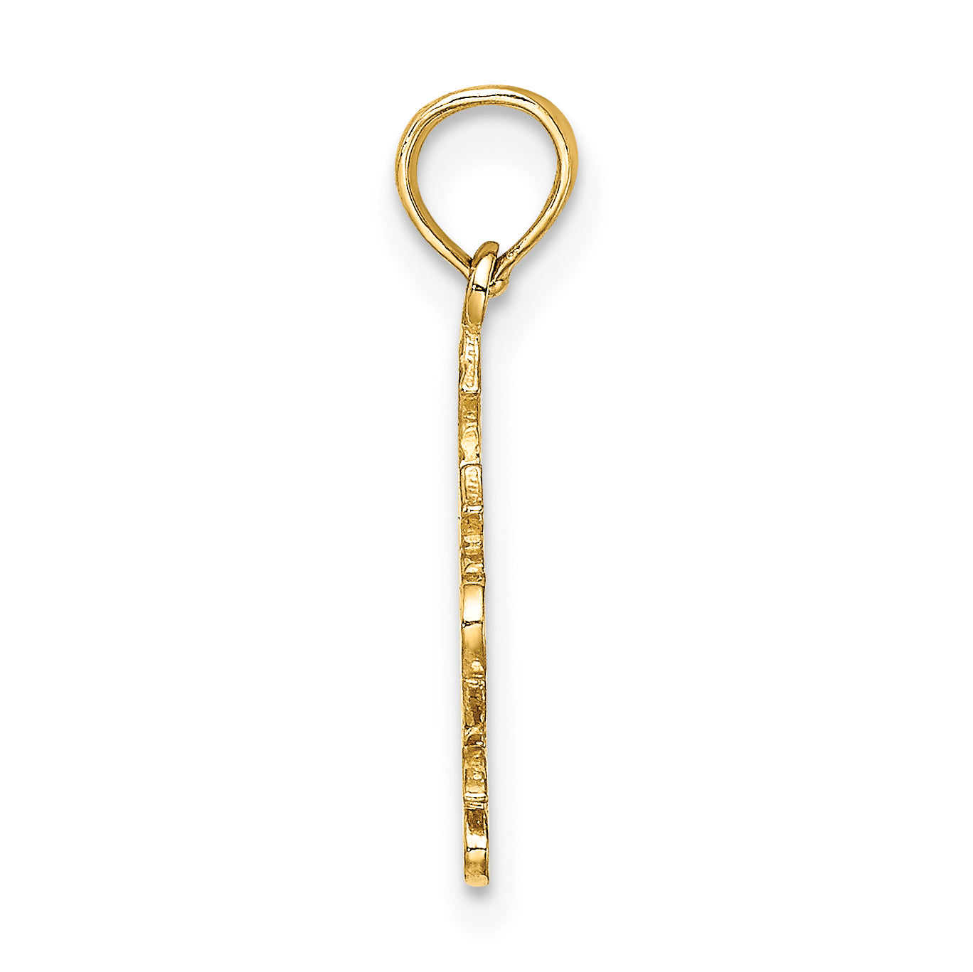 14K JESUS W/ Cross and Heart Charm Secondary image