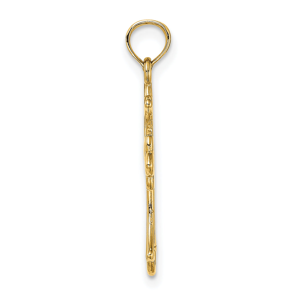 14K Cut-Out Dove Center Cross Charm