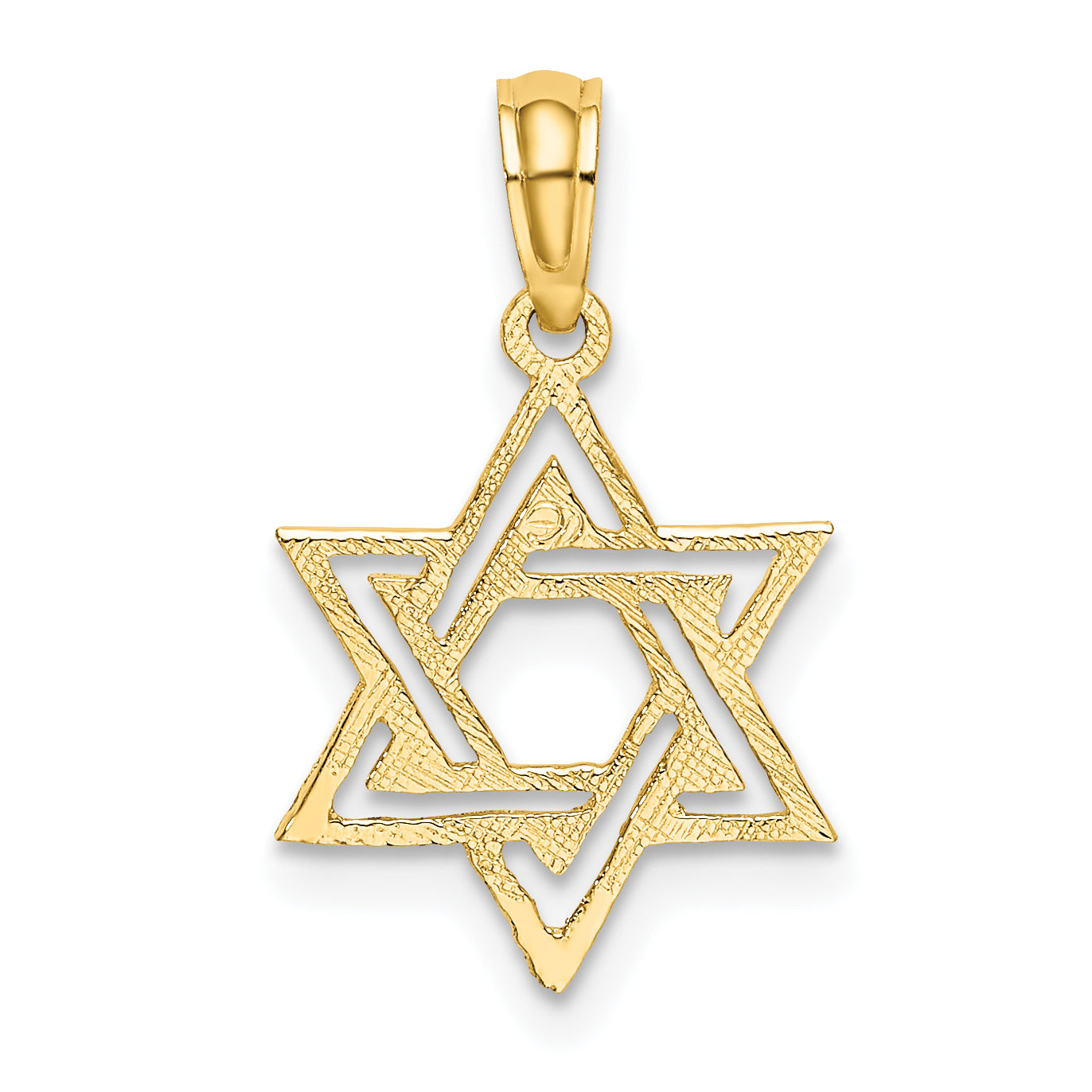 14K Polished Star Of David Charm